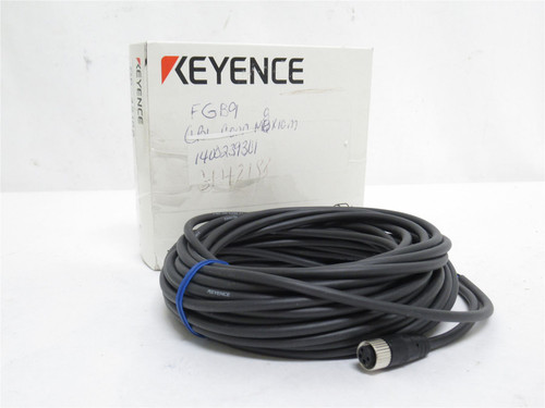 Keyence OP-42188; Connector Cable; M8 L-Shaped; 10M; PVC