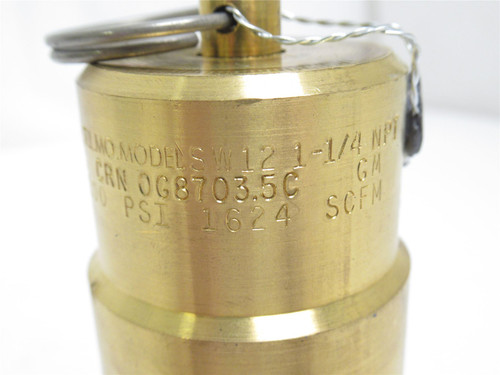 Control Devices SW12-0A125; Air Safety Valve 1-1/4NPT; 200PSI