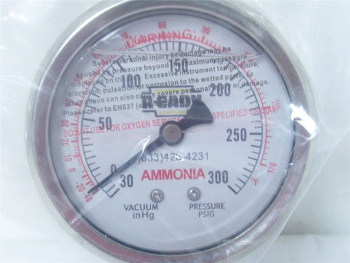 IRP IND111-2; Refigeration Gauge; 1/4"NPT; 30"Hg-0-300psi