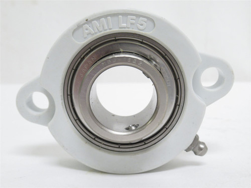 AMI MBLF20516W; Polymer Flange Bearing; 1"ID; 2-Bolt