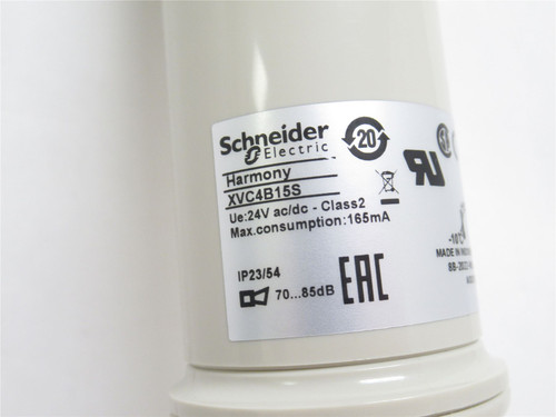 Schneider XVC4B15S; Tower Light Assy; NO BULB; 24VAC/DC
