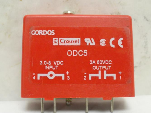 Crouzet ODC5; Input/Output Relay; 3-8VDC In; 60VDC@6A Out