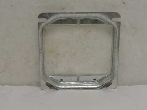 Cooper TP498; Lot-8; 4" Square Cover; 1/2" Raised; 2-Device