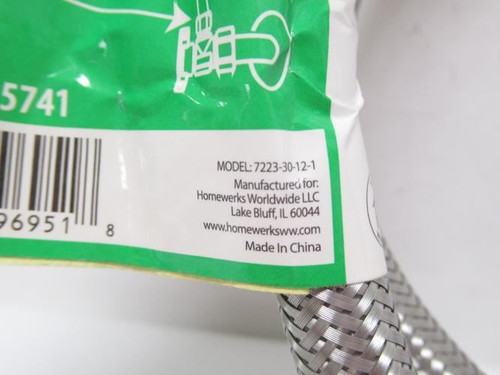 Homewerks 7223-30-12-1; Water Connectors 3/8" x 1/2"; 30" Long