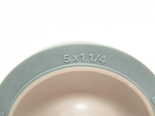 Industry-Std 5VT79; Rubber Tread Wheel; 5" OD x 1-1/4" Wide