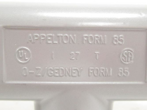 Appleton T100A; Aluminum Conduit Body; Type: T;  1" Threads