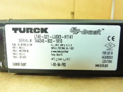 Turck LT4E-Q21-LU0X3-H1141; Level Sensor; 10-30VDC@1.7W; 4-Pin