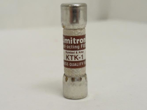 Bussmann KTK-1; Fast Acting Fuse; 1A; 600VAC