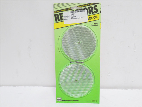 HY-KO CDRF-5; Pack-2; Crystal Plastic Nail On Reflectors
