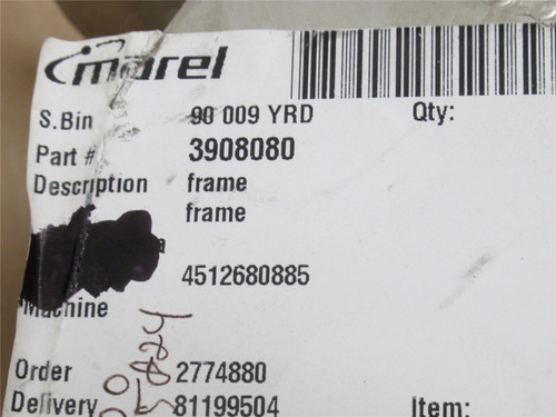 Marel 3908080; Venter Unit Frame; SS