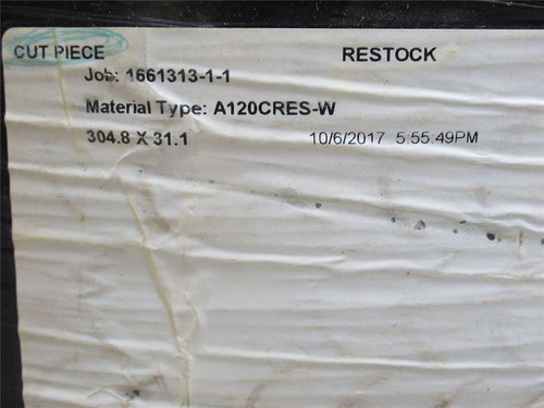 JBT 280435; Crescent Belt; 12" Width x 100' Roll; White