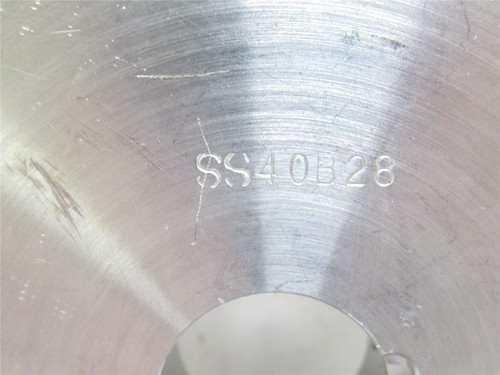 MFG- 40B28SS-1; Sprocket #40; SS; 28 Teeth; 1"ID