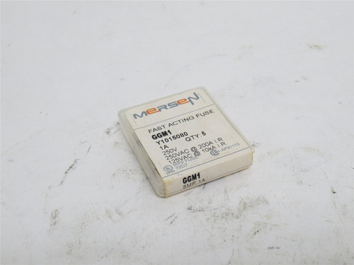 Mersen GGM1; Box-5; Fast Acting Glass Fuse 1A; 250VAC