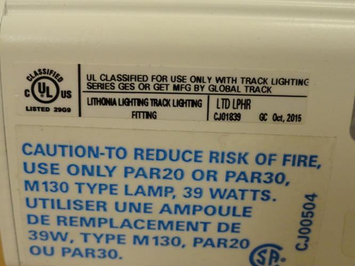 Lithonia LTD LPHR; Premium Lampholder; HID; Track Mount; 39 Watt