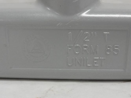 Appleton T50-A; Unilet T Body; Form 85; 1/2" Hub Size