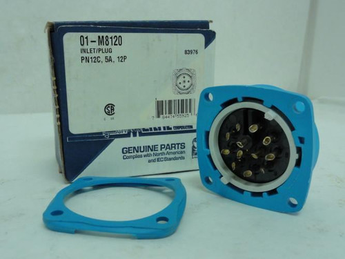 Meltric 01-M8120; Connector Inlet/Plug; Male; 5A; 12P