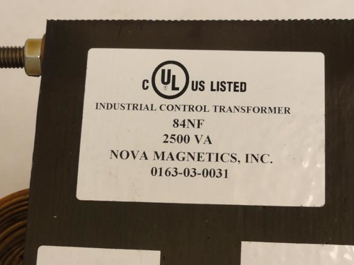 Nova 0163-03-0031; Control Transformer 2500VA