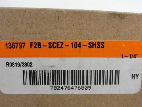 Dodge F2B-SCEZ-104-SHSS; Flange Bearings; 2-bolt 1.25"ID 136797