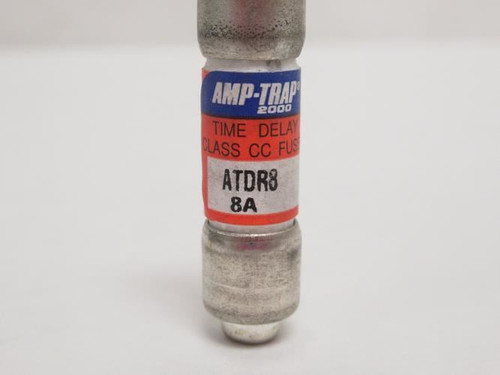 Ferrazz ATDR8; Time Delay Fuse; 8A; 600VAC; 300VDC; Class CC