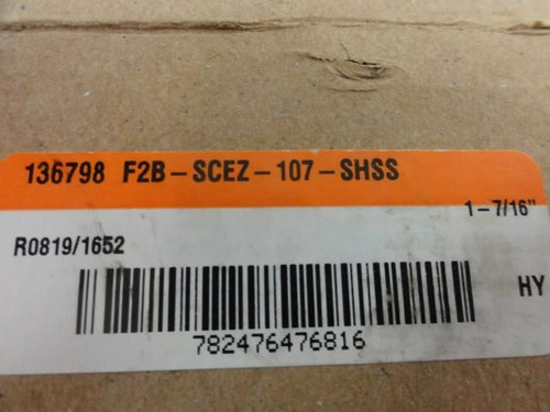 Dodge F2B-SCEZ-107-SHSS; Flange Bearings 1.4375"ID; 136798