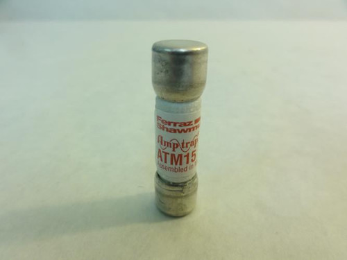 Ferraz ATM15; Lot-3 Fuse; 15A; 600V 13/32"OD x 1-1/2"L