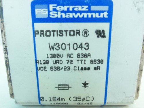 Ferraz W301043; Protistor Fuse; 630A; 1300VAC