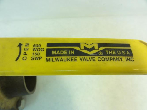 Milwaukee BA-150S-1-1/2; Bronze Ball Valve; 1-1/2" Solder Ends