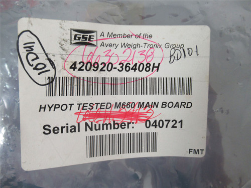 GSE 420920-36408H; Main Circuit Board M660