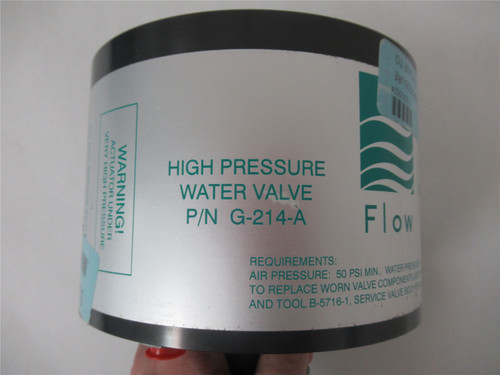 Flow G-214-A; Hi Pressure Water Valve 60;000psi Normal Closed
