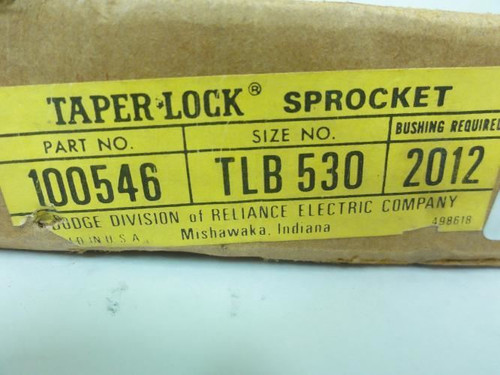 Dodge 100546; Sprocket; #50; 0.625" ID; 30 Teeth