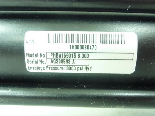 Schrader PHBA16901S; Hydraulic Cylinder; 2" Bore; 8" Stroke