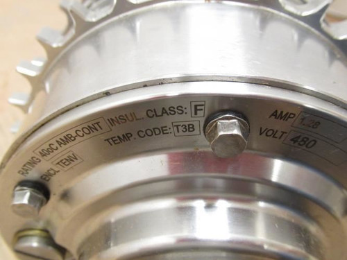 Van Der Graaf TN127A30-410NB; Drum Motor; SS; 13" Drum Width