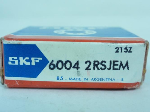 SKF 6004 2RSJEM; Ball Bearing; 20mm ID; 42mm OD; 12mm Width