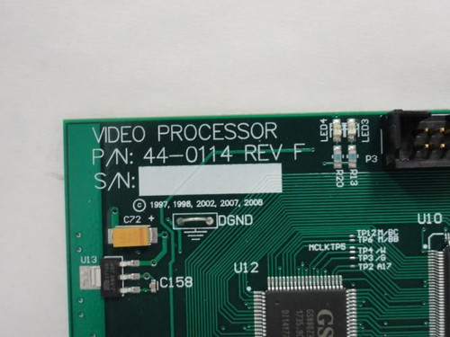 JBT Foodtech 44-0114 REV F; Frame Grabber Board