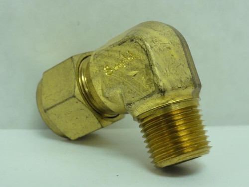 Swagelok B-810-2-6; Brass Tube Fitting; 1/2" Tube x 1/4 NPT