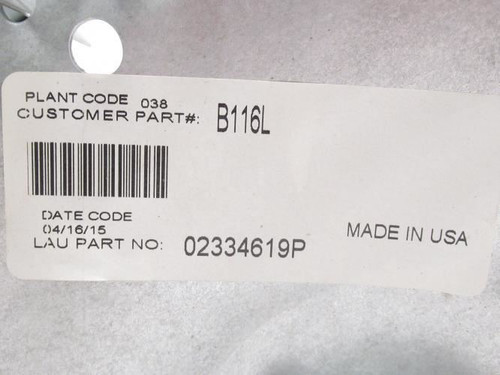 Vilter B116L; Blower Wheel 11"OD x 6" Width x 5/8"ID