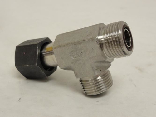 SSP S8SRT-M; Swivel Nut Run Tee; SS-316; 1/2 OFS; Swivel