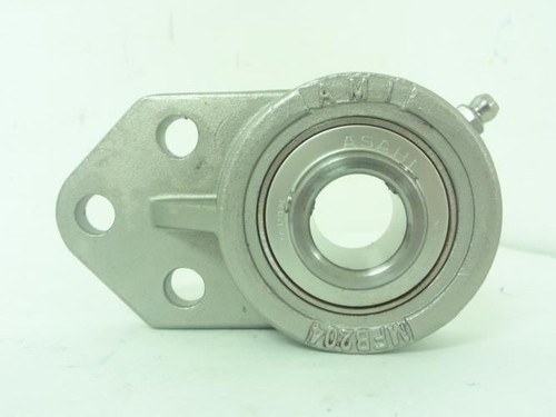 AMI MUCFB204; Flange Mounted Bearing; 20mmID; 3-Bolt; SS