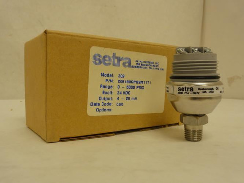 Setra 209150CPG2M11T1; Liquid Pressure Transducer 0 - 5000Psig