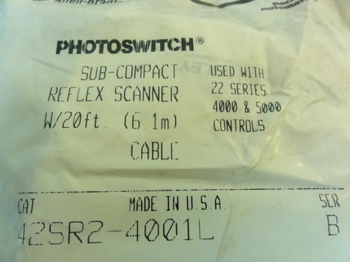 Allen-Bradley 42SR2-4001L; Sub-Compact Reflex Scanner