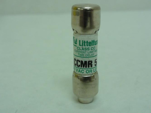 Littelfuse CCMR 5; Class CC Time Delay Fuse; 5A; 600Vac