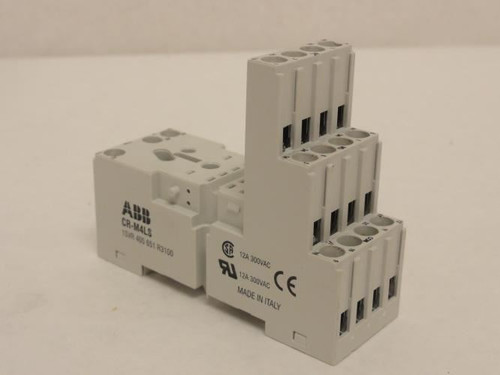 ABB CR-M4LS; Lot-2 Logic Relay Socket; 4PDT; 12A; 300VAC