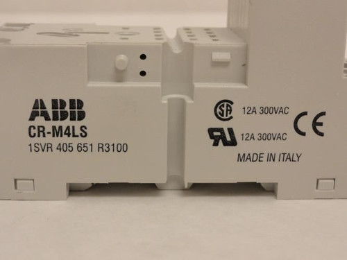 ABB CR-M4LS; Lot-2 Logic Relay Socket; 4PDT; 12A; 300VAC