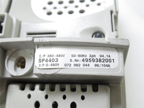 Vemag SP-4403; Motor Driver 380-480VAC; 94.1A; 3PH; 75HP; IP20