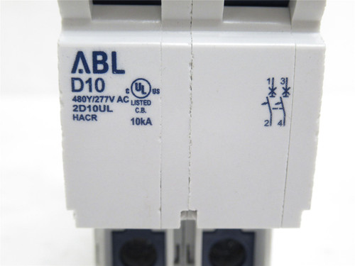 Altech 2D10UL; Circuit Breaker; 10A; 2P; 277/480VAC