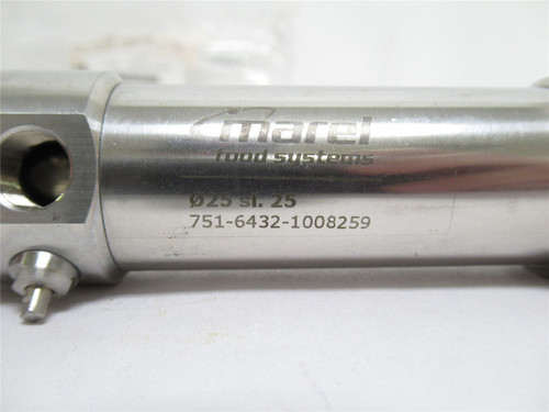 Marel 751-6432-1008259; Air Cylinder SS; 25mmID x 25mm Stroke