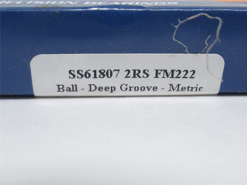 BL SS61807-2RS; Ball Bearing 35mmID x 47mmOD x 7mm Wide