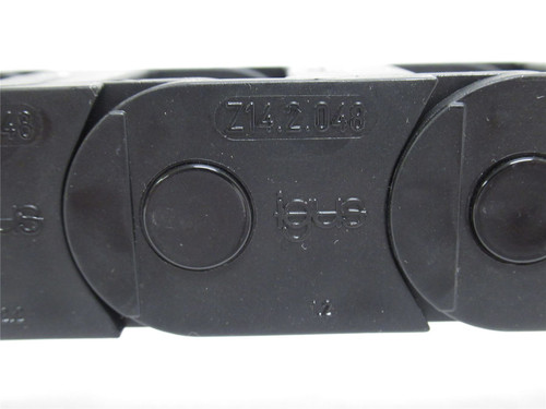 Igus Z14.2.046; Zipper Cable & Hose Carrier; 12" Long