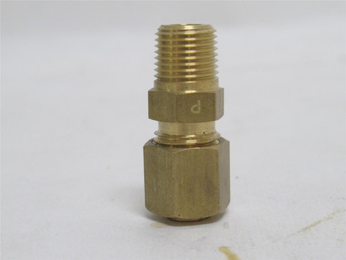 Parker 4 FBI2-B; Brass; Male Connector; 1/8MNPT x 1/4" Tube