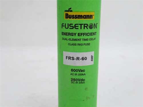 Bussmann FRS-R-60; Dual-Element Time Delay Fuse; 60A; 600VAC